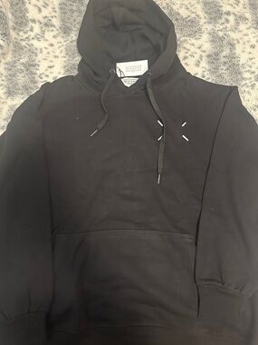 Maison Martin Margiela Black Crewneck Hoodie